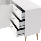 Cumbria Sideboard Buffet Unit 2 Doors + 3 Drawers White - Price Crash Furniture