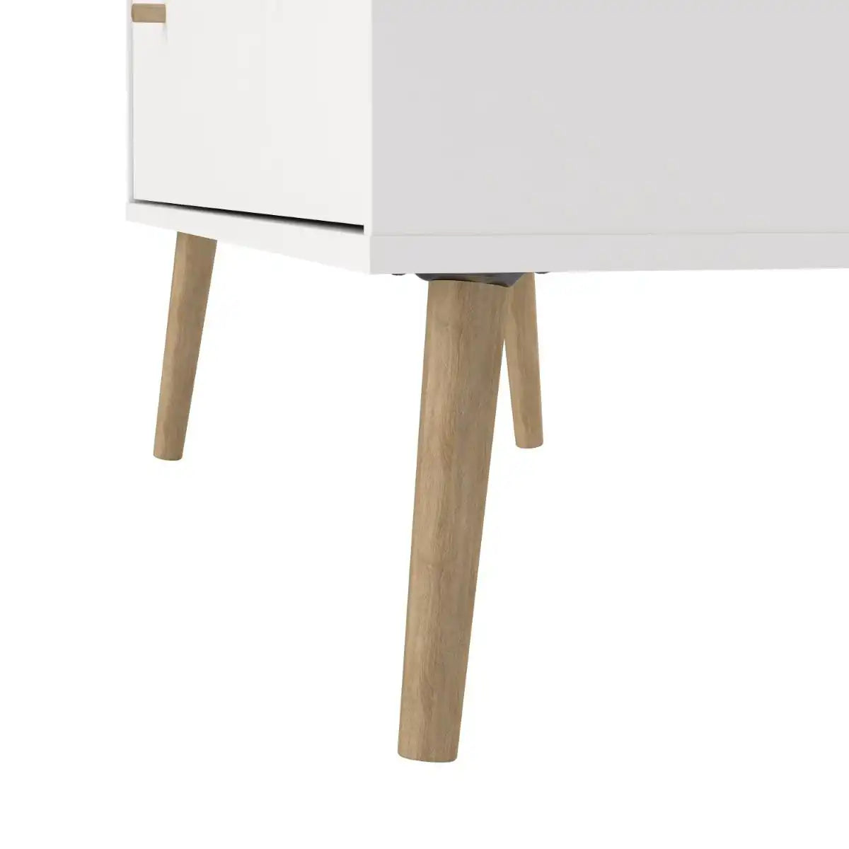 Cumbria 2+2 4 Drawer Chest Drawers in White - Price Crash Furniture