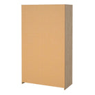 Uppsala Open Mobile Wardrobe Jackson Hickory Oak & Beige Textile Curtain - Price Crash Furniture