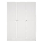 Brande Shaker Style Wardrobe With 3 Frame Doors In White - Price Crash Furniture