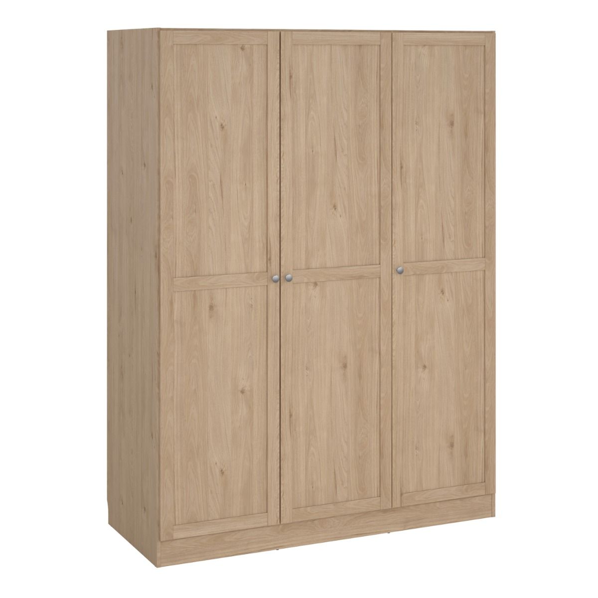 Brande Wardrobe With 3 Frame Doors In Jackson Hickory Oak - Price Crash Furniture