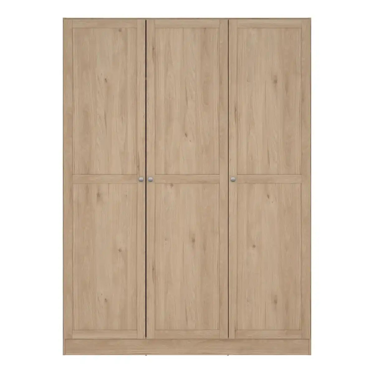 Brande Wardrobe With 3 Frame Doors In Jackson Hickory Oak - Price Crash Furniture
