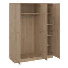 Brande Wardrobe With 3 Frame Doors In Jackson Hickory Oak - Price Crash Furniture