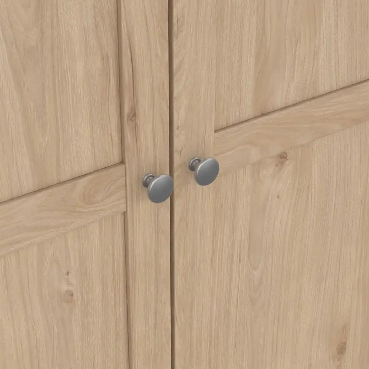 Brande Wardrobe With 3 Frame Doors In Jackson Hickory Oak - Price Crash Furniture