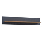 Bohol 160cm Floating Wall Shelf In Riviera Oak & Navy Blue - Price Crash Furniture