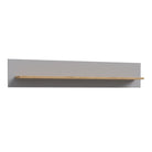 Bohol 160cm Floating Wall Shelf In Riviera Oak & Grey Oak - Price Crash Furniture