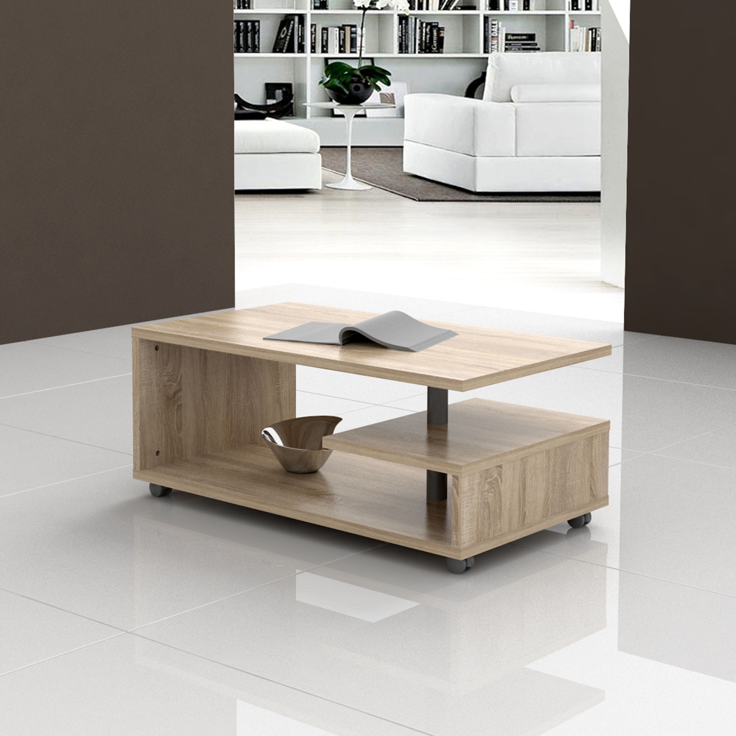 Bailey Coffee Table In Sonoma Oak - Price Crash Furniture