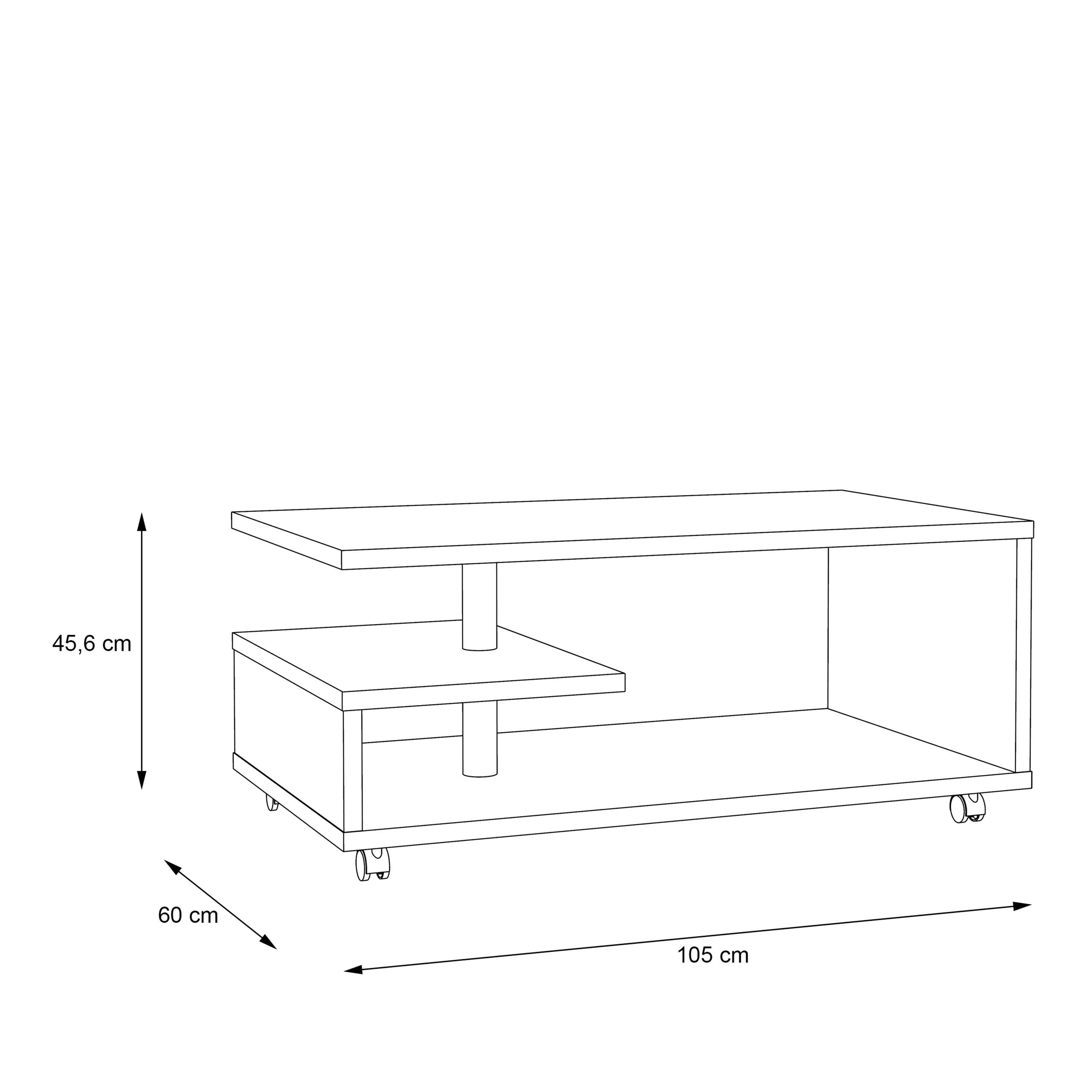 Bailey Coffee Table In Sonoma Oak - Price Crash Furniture