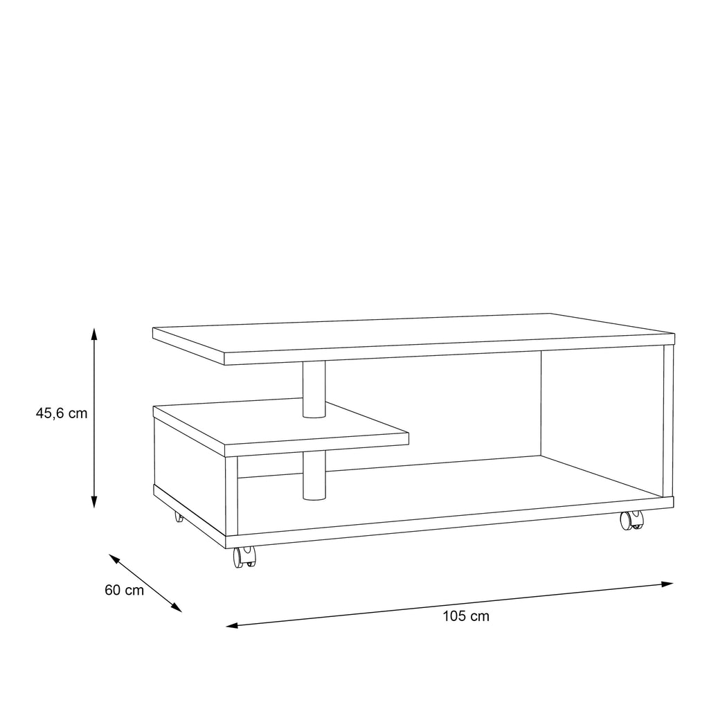 Bailey Coffee Table In Sand Oak - Price Crash Furniture