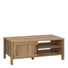 Malte Brun Storage Coffee Table In Waterford Oak - Price Crash Furniture