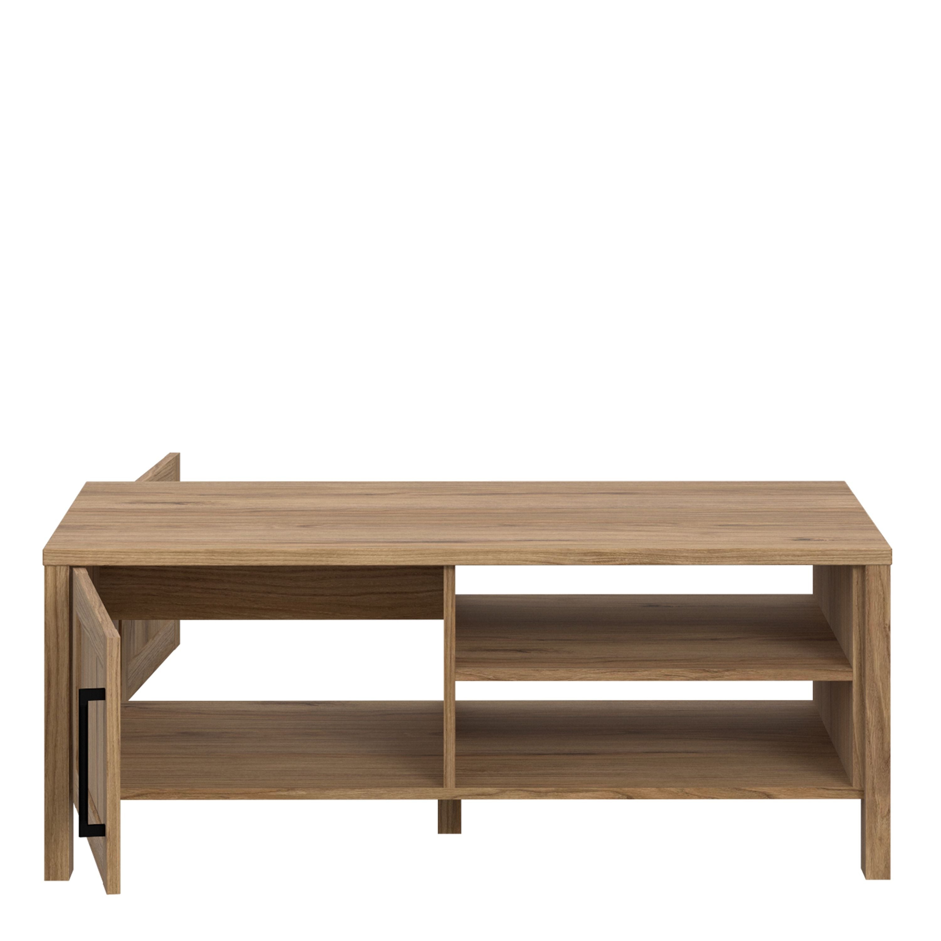 Malte Brun Storage Coffee Table In Waterford Oak - Price Crash Furniture