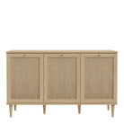 Calasetta 3 Door Sideboard Buffet Unit In Rattan finish - Price Crash Furniture