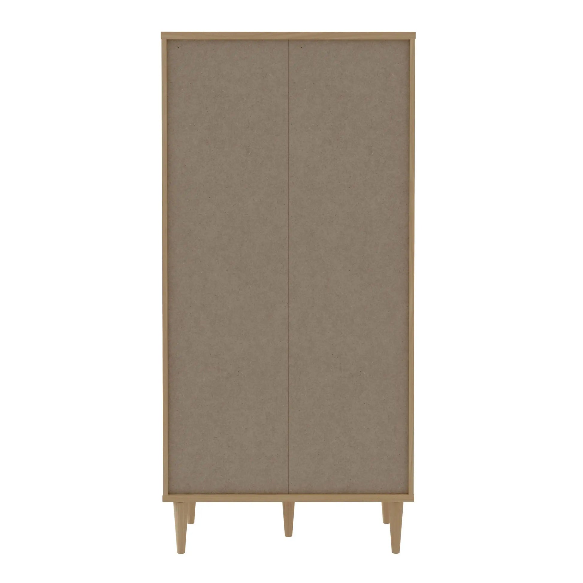 Calasetta 2 Door Display Cabinet Cupboard In Rattan - Price Crash Furniture