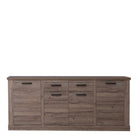 Corona Large Wide 4 Door 2 Drawer Sideboard Buffet Unit In Tabak Oak - Price Crash Furniture