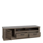 Corona 1 Door 2 Drawer TV Unit Stand In Tabak Oak - Price Crash Furniture