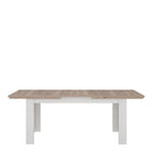 Illopa Extending Dining Table (160-207cm) In Oak & White - Price Crash Furniture