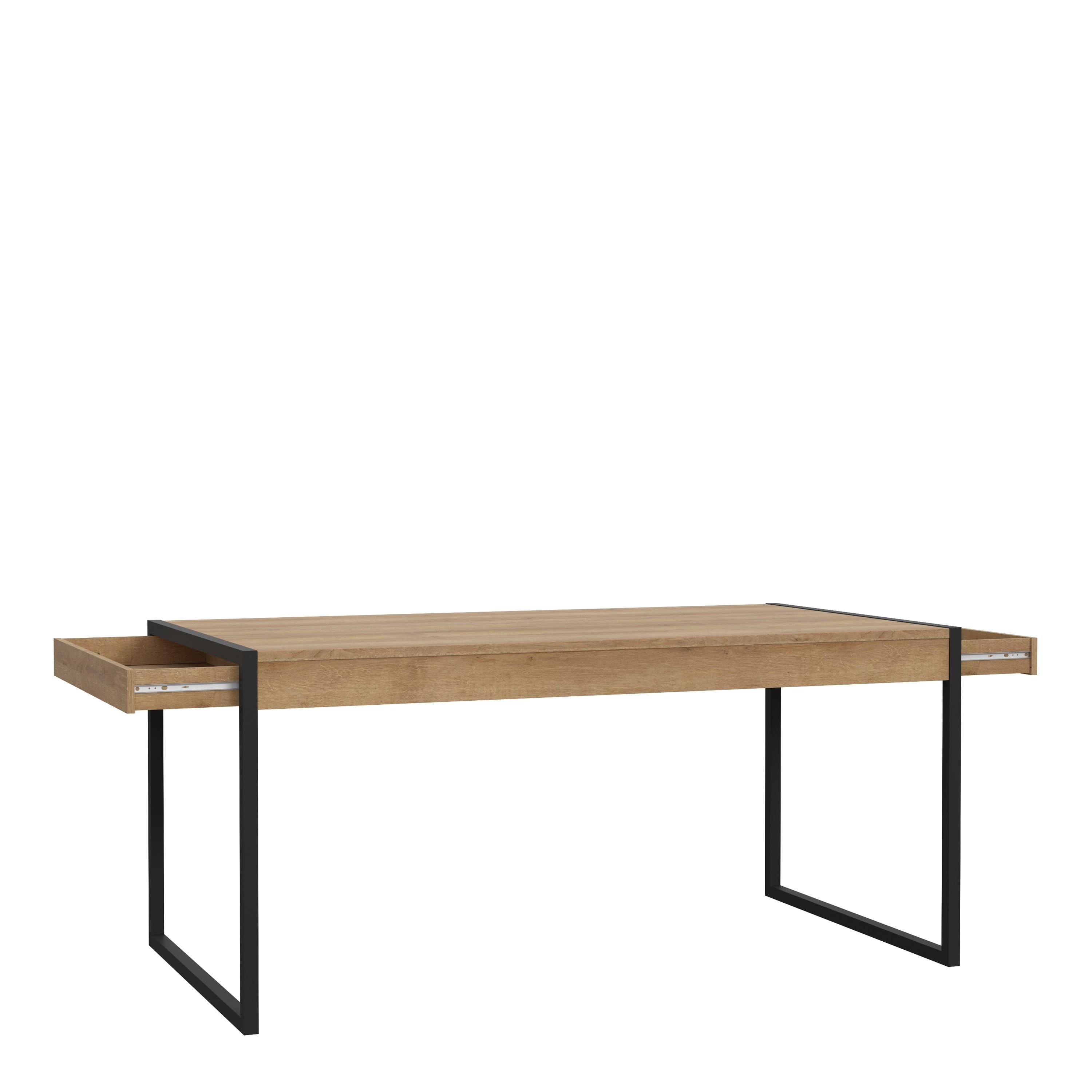 High Rock Large Dining Table In Riviera Oak - Price Crash Furniture