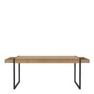 High Rock Large Dining Table In Riviera Oak - Price Crash Furniture