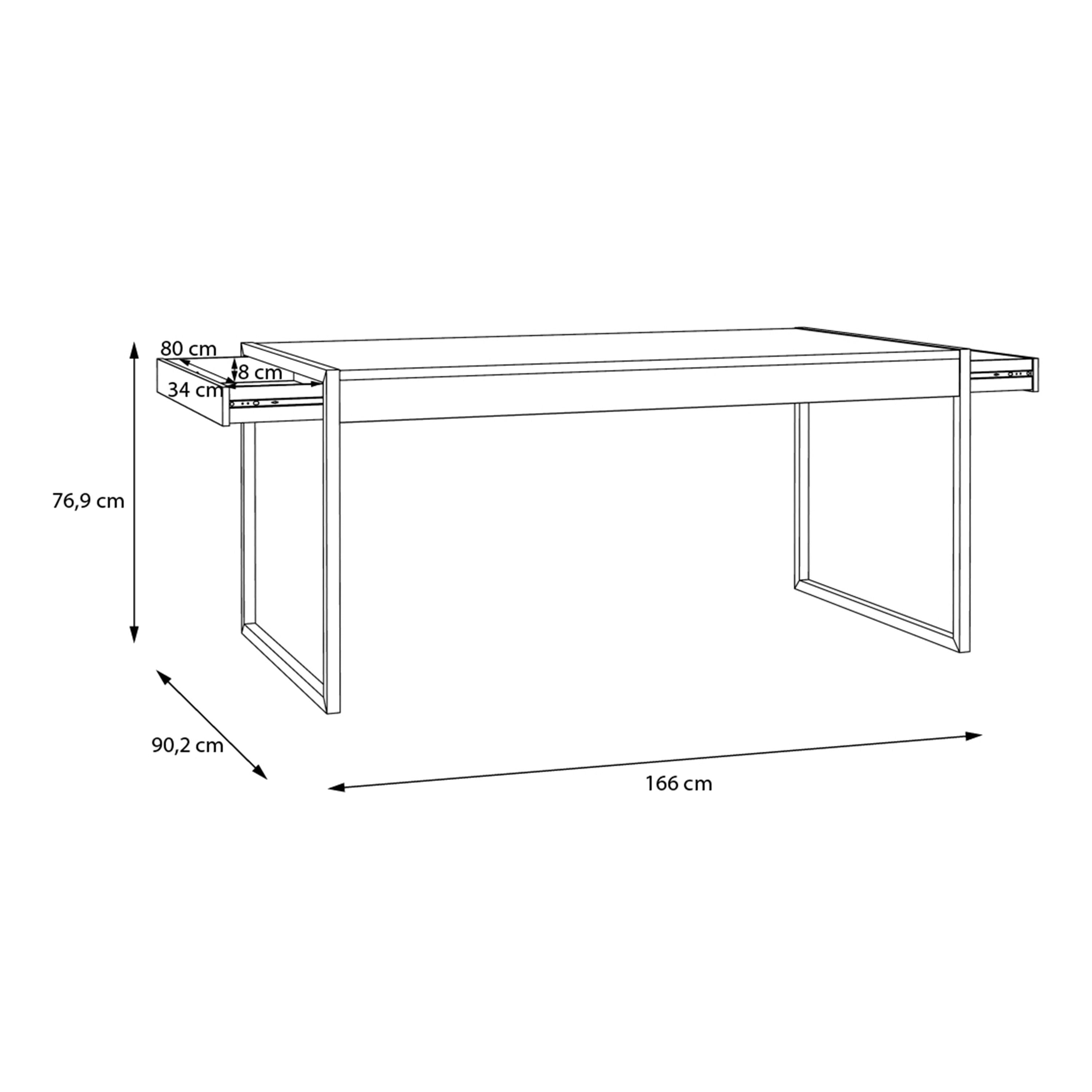 High Rock Large Dining Table In Riviera Oak - Price Crash Furniture