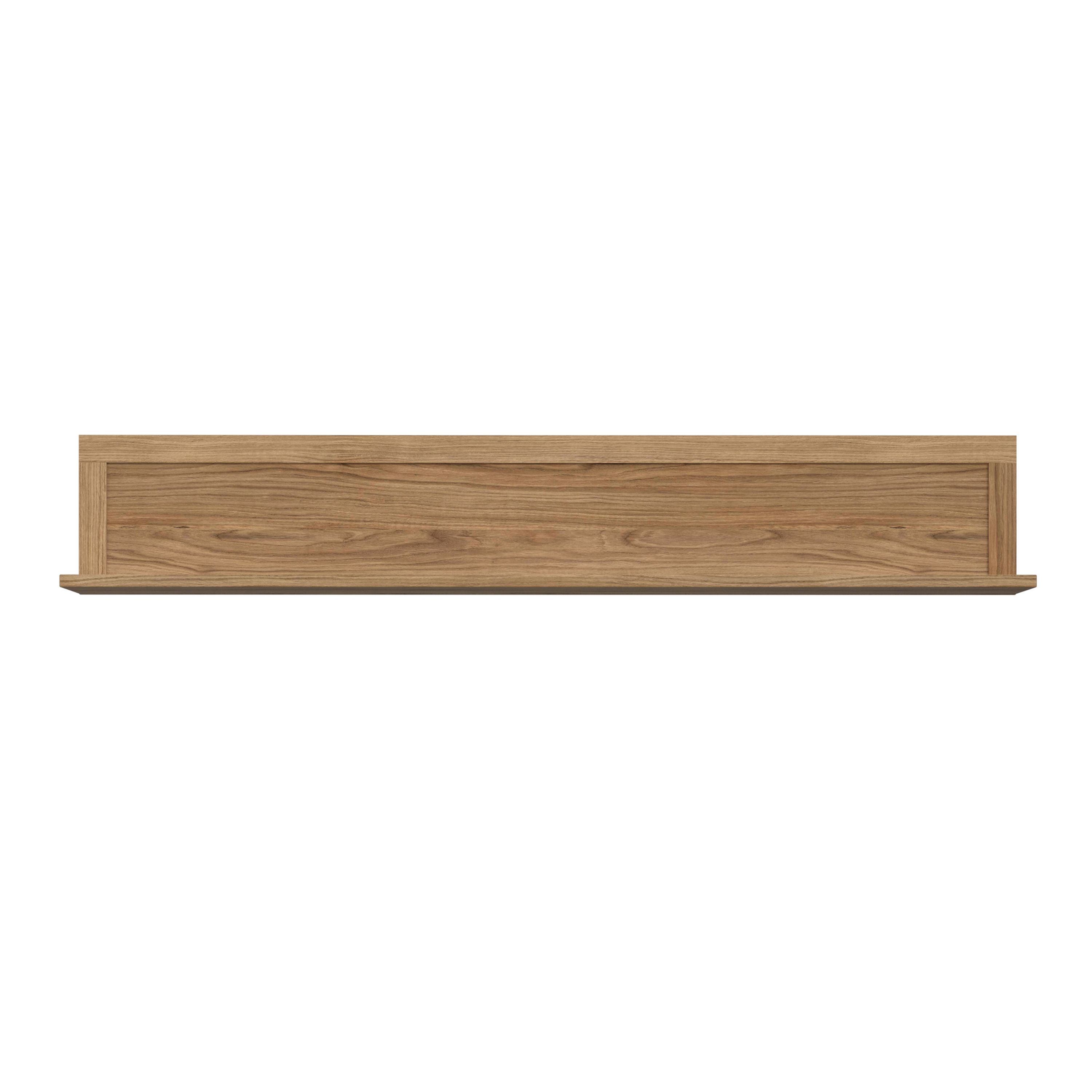 Malte Brun Wall Shelf In Waterford Oak - Price Crash Furniture