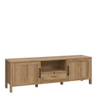 Malte Brun TV Unit Stand In Waterford Oak - Price Crash Furniture