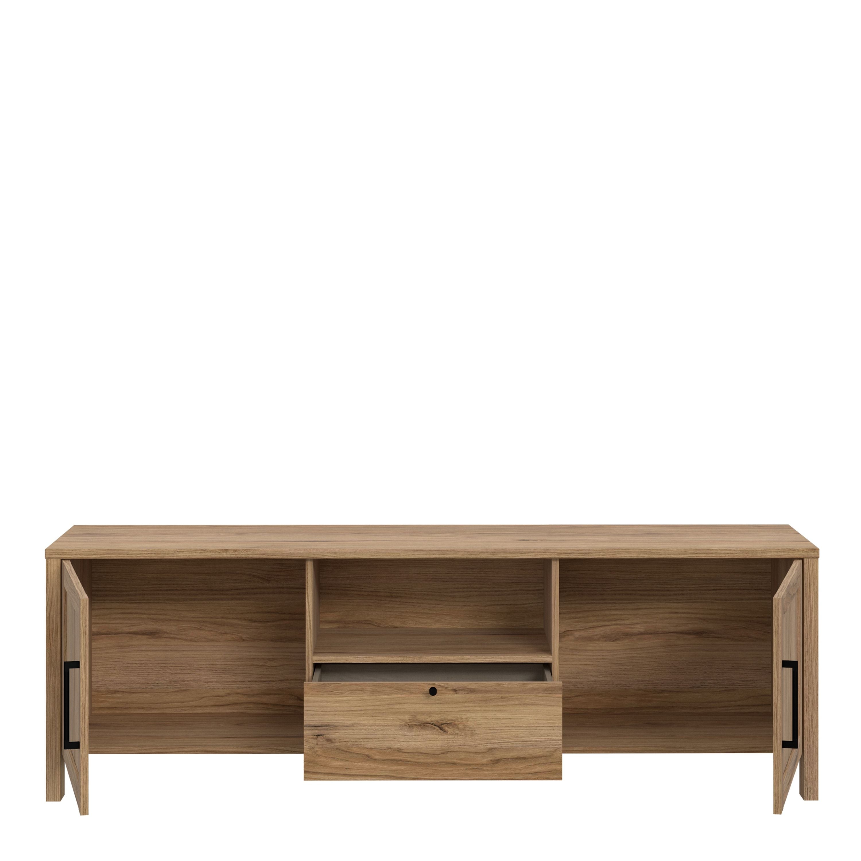 Malte Brun TV Unit Stand In Waterford Oak - Price Crash Furniture