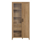 Malte Brun Display Cabinet In Waterford Oak - Price Crash Furniture