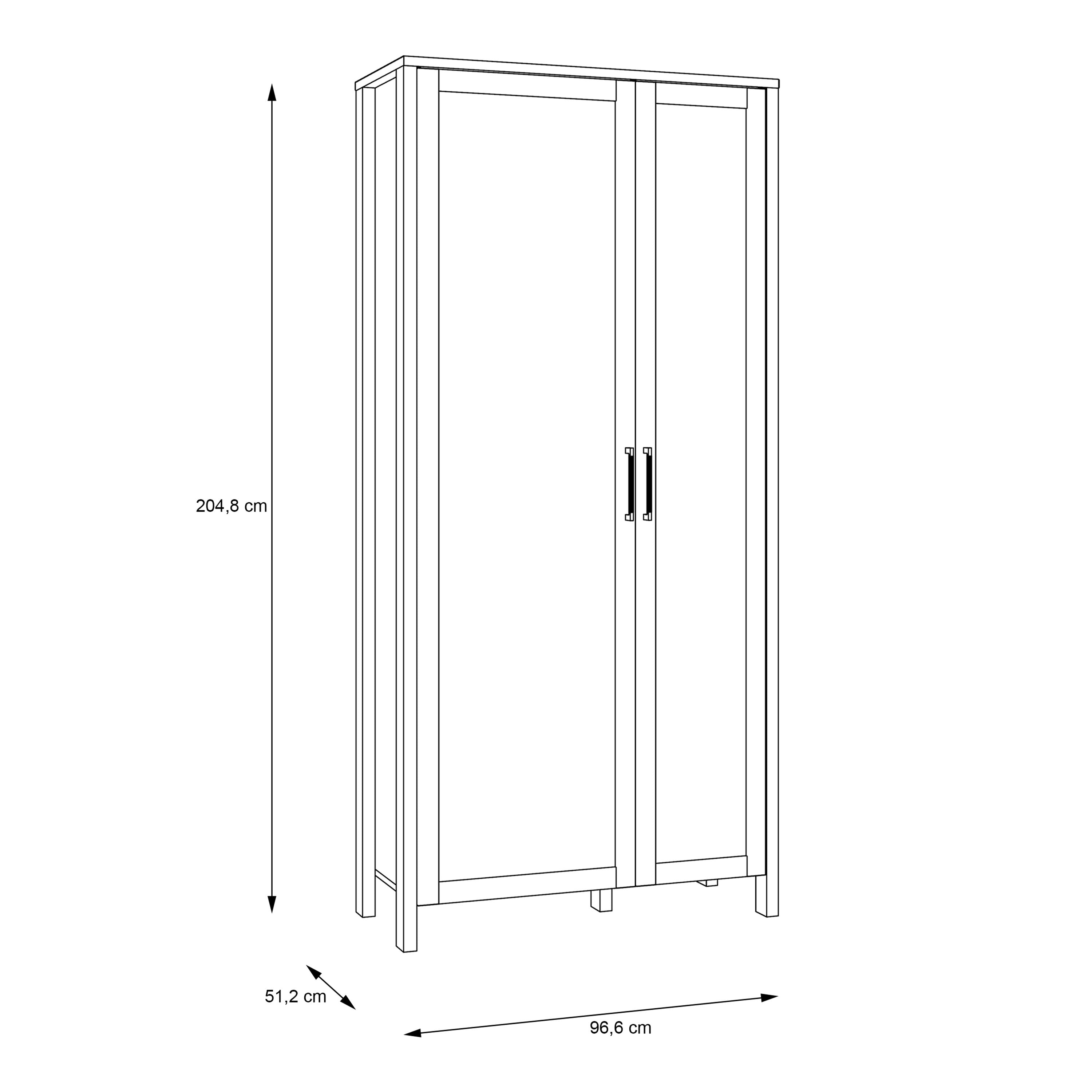 Malte Brun Display Cabinet In Waterford Oak - Price Crash Furniture