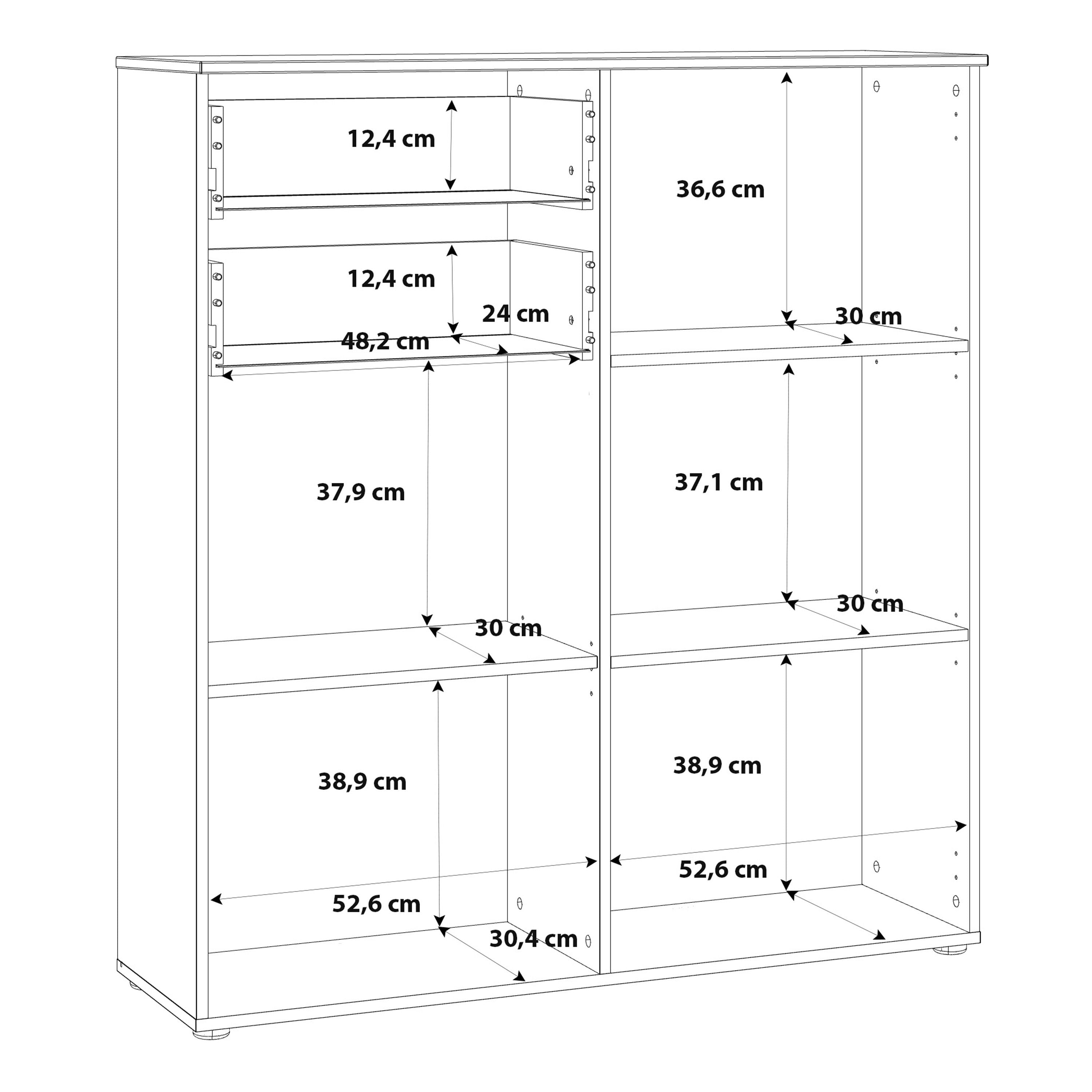 Sienna Chest Of Drawers In White High Gloss - Price Crash Furniture