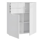 Sienna Chest Of Drawers In White High Gloss - Price Crash Furniture