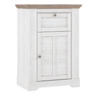 Illopa Chest Of Drawers in Oak Nelson/Snowy Oak - Price Crash Furniture