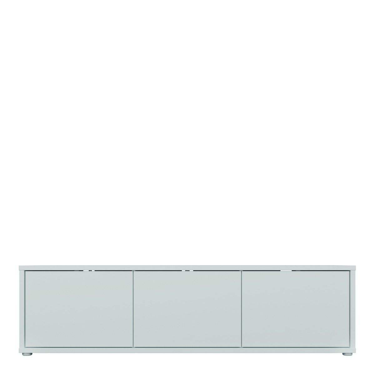 Alice Springs Wide TV Cabinet With 3 Push To Open Doors In Light Grey