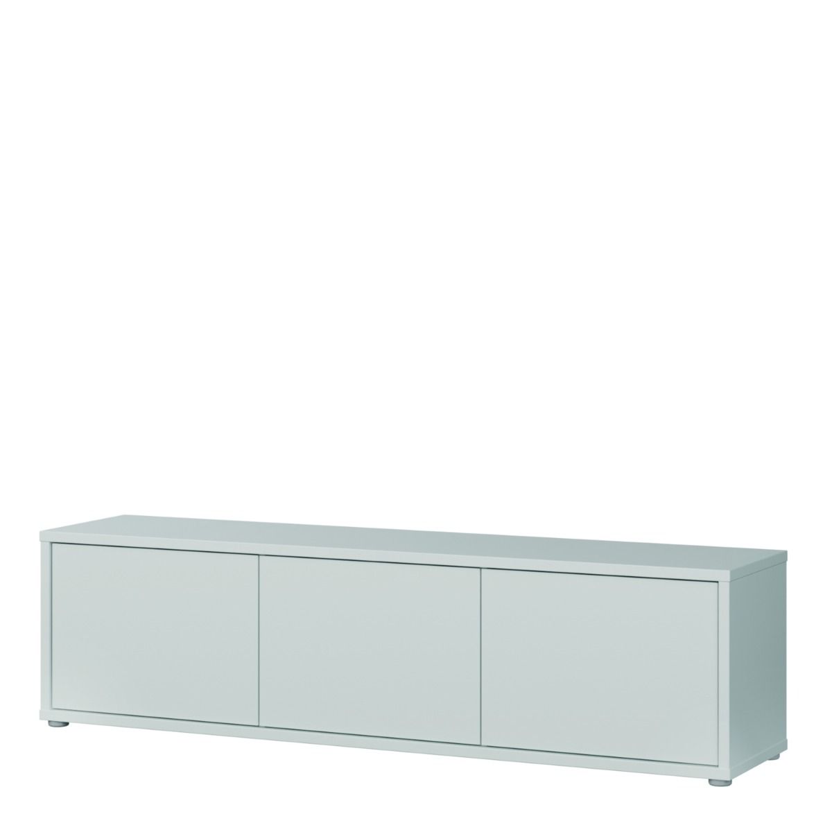 Alice Springs Wide TV Cabinet With 3 Push To Open Doors In Light Grey