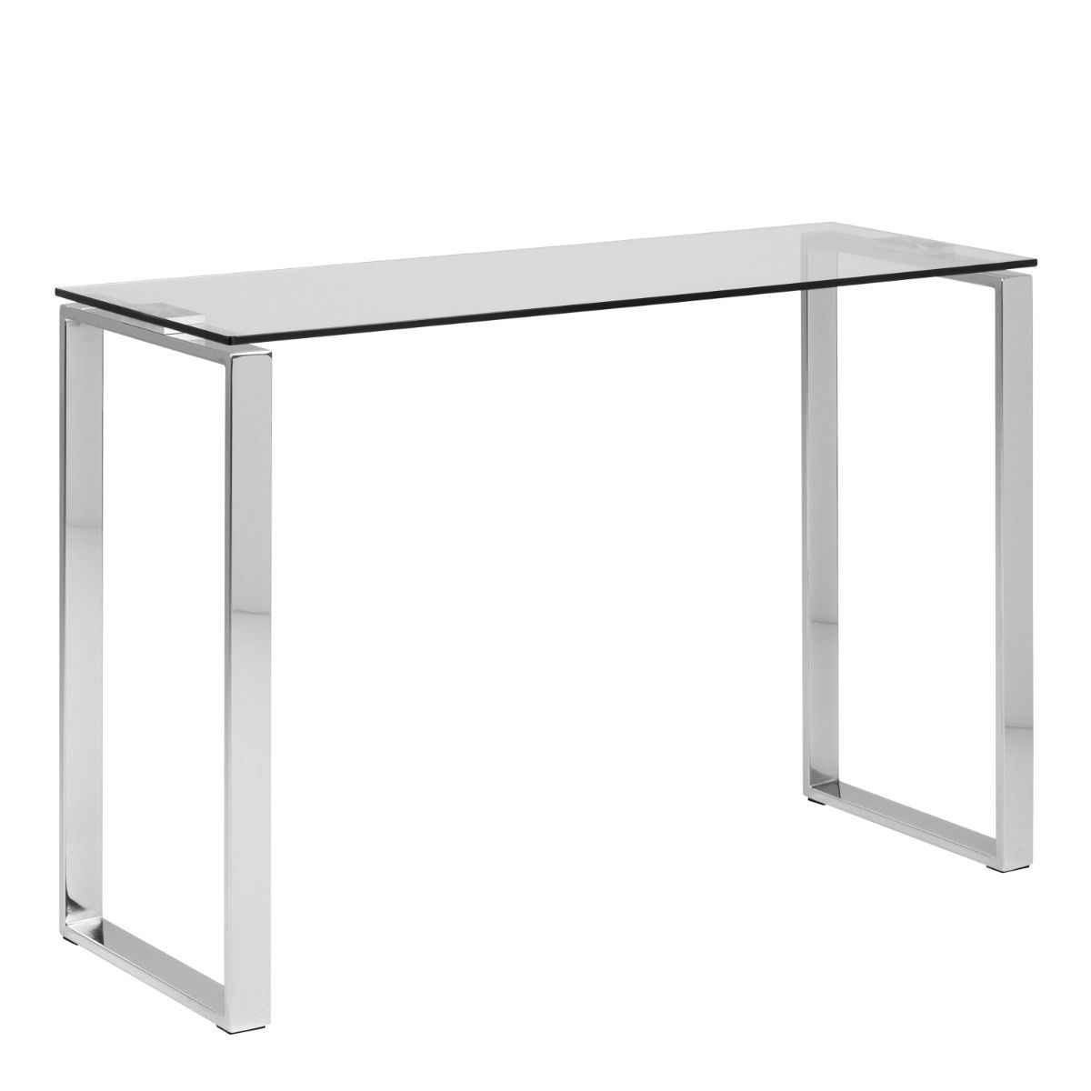 Katrine Modern Console Table With Glass Top - Price Crash Furniture