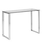 Katrine Modern Console Table With Glass Top - Price Crash Furniture