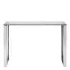 Katrine Modern Console Table With Glass Top - Price Crash Furniture