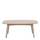 Marte Retro Style Rectangular Coffee Table In White Oak - Price Crash Furniture