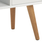 Mitra 2 Door Small Compact Sideboard In White - Price Crash Furniture