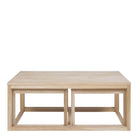 Cornus Nesting Coffee Table In Oak Set Of 3 - Price Crash Furniture