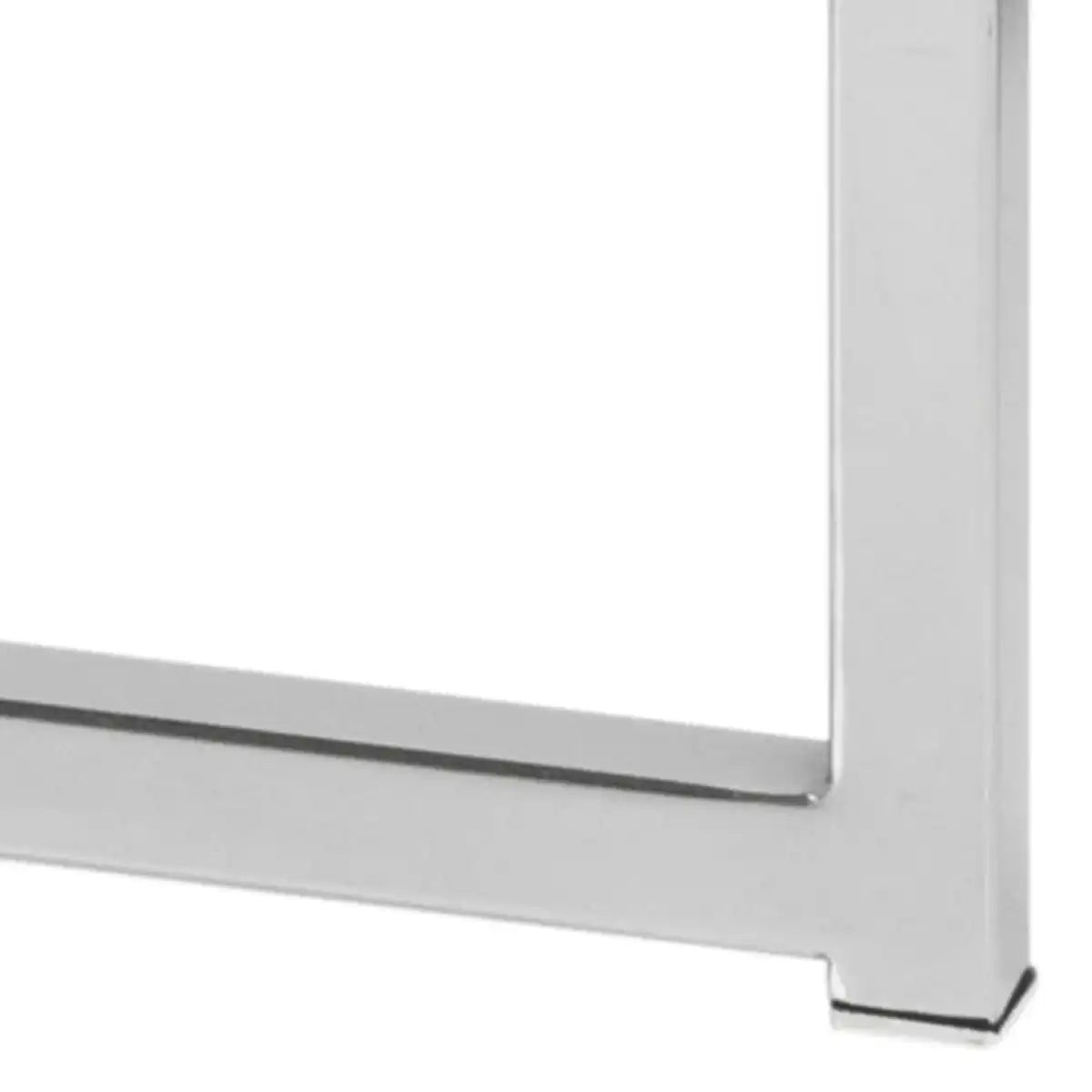 Cross Round Metal Side Table With Glass Top - Price Crash Furniture