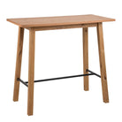 Chara Bar Table In Oak - Price Crash Furniture