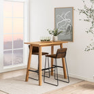 Chara Bar Table In Oak - Price Crash Furniture