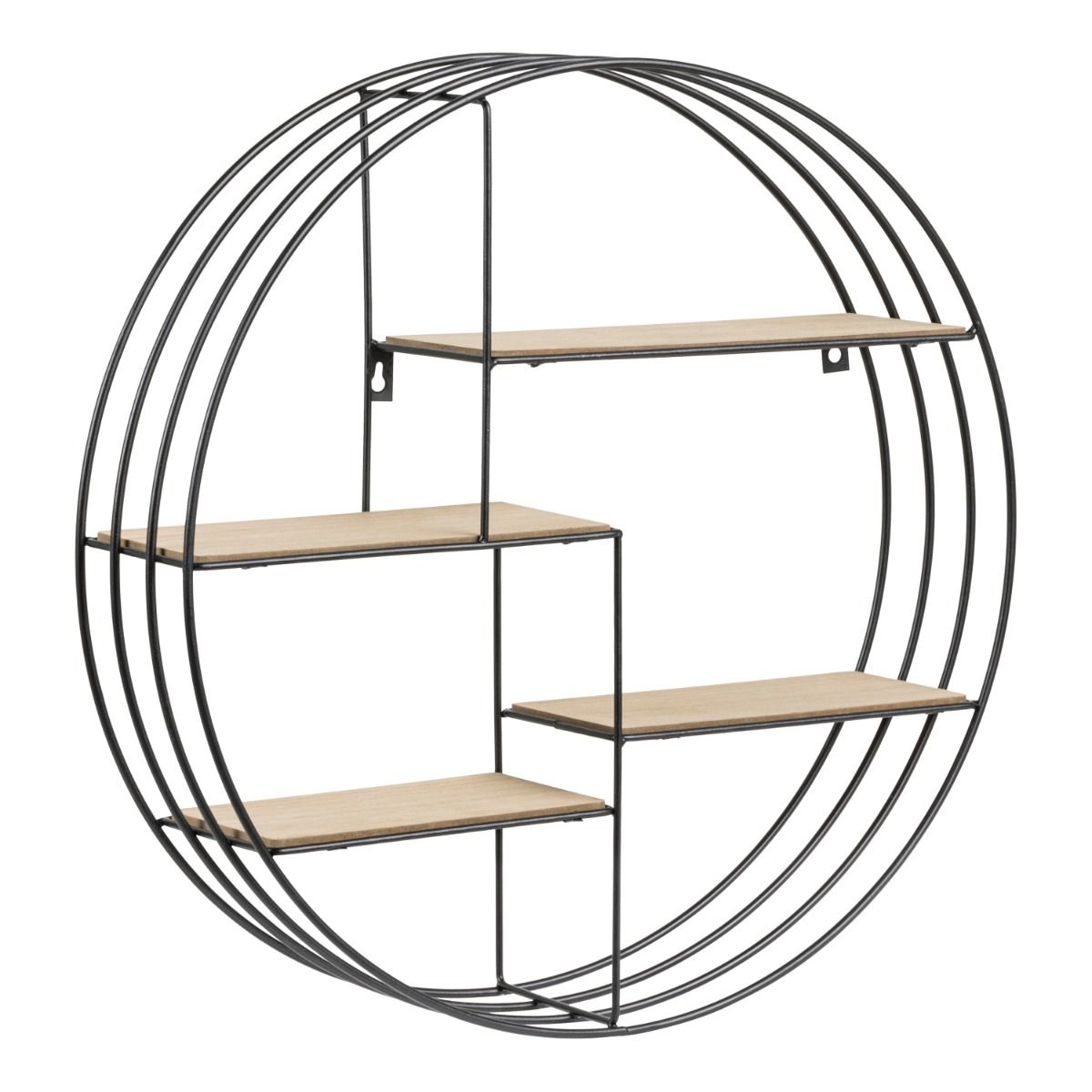 Darkenberg Decorative Round Metal Wall Shelf - Price Crash Furniture