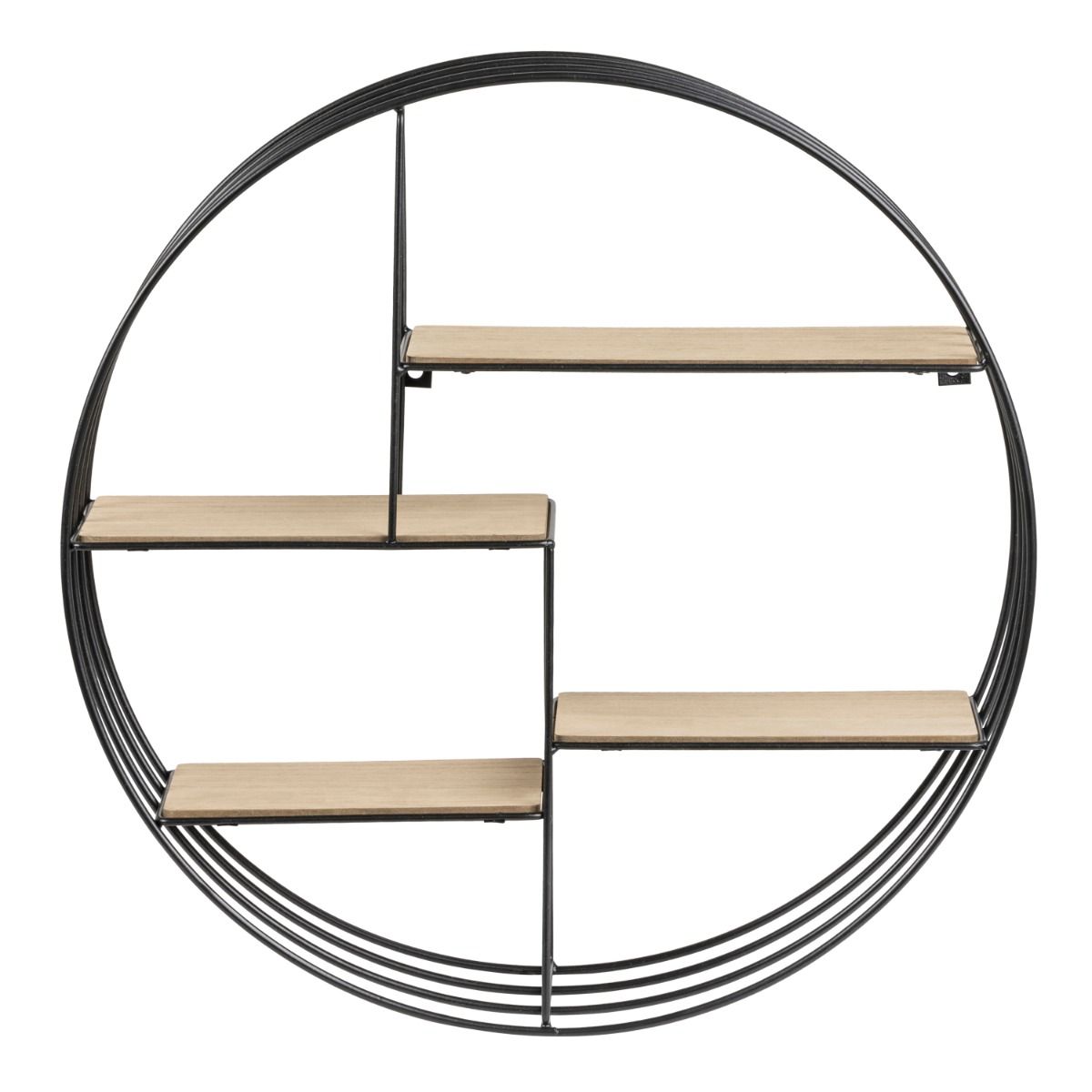 Darkenberg Decorative Round Metal Wall Shelf - Price Crash Furniture