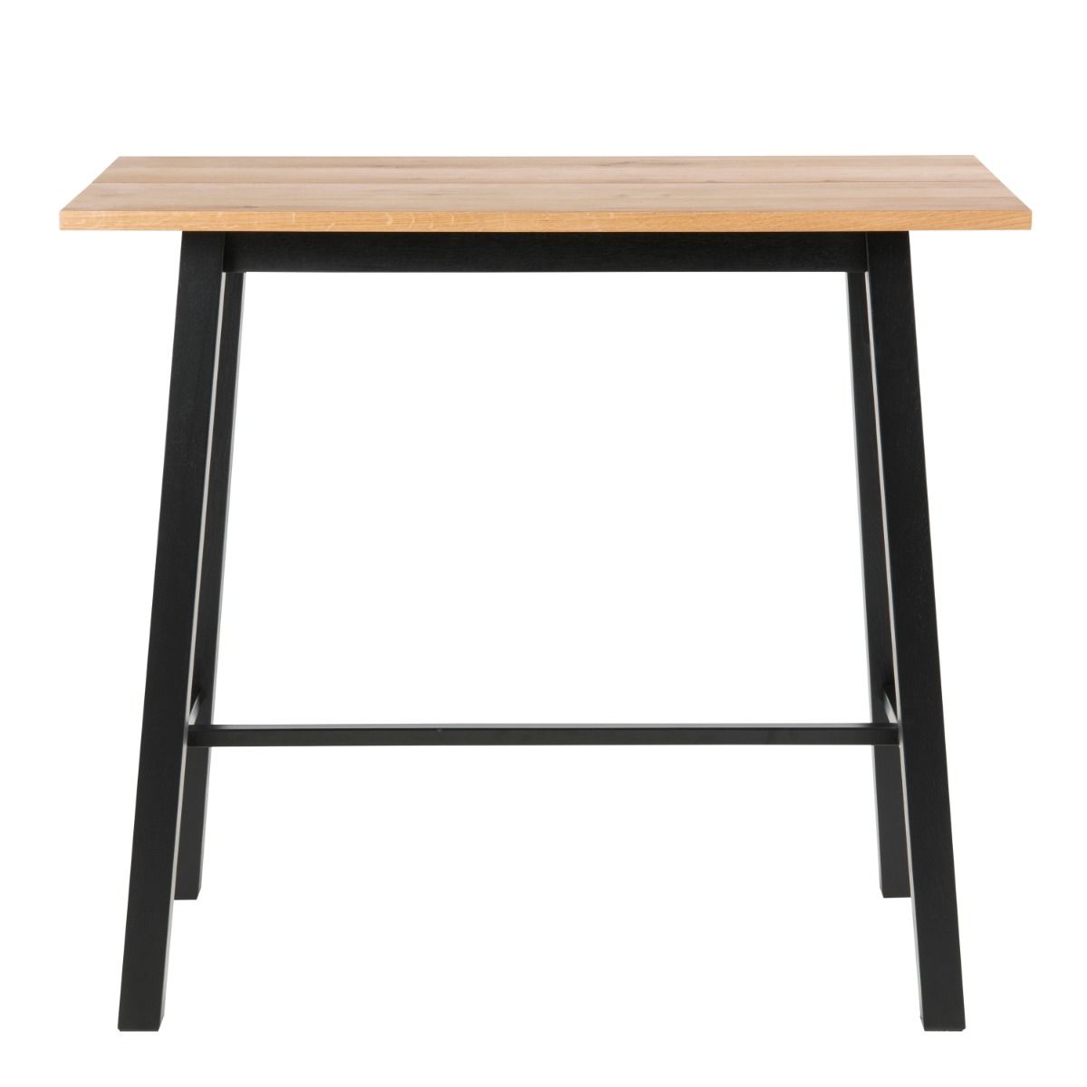 Chara Bar Table In Black & Oak - Price Crash Furniture