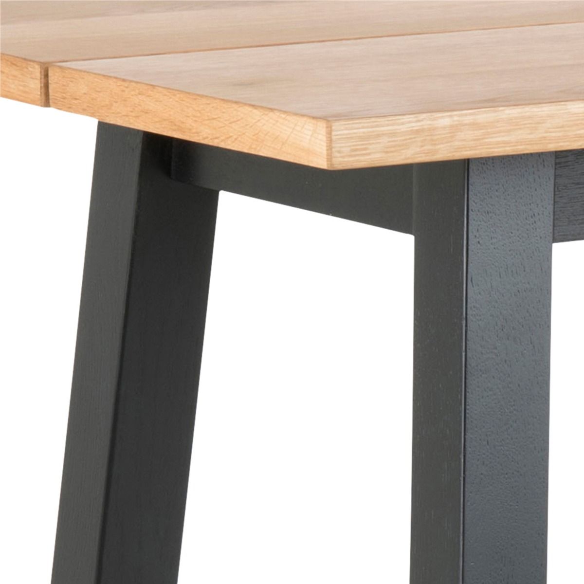 Chara Bar Table In Black & Oak - Price Crash Furniture