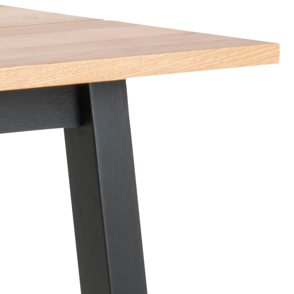 Chara Bar Table In Black & Oak - Price Crash Furniture