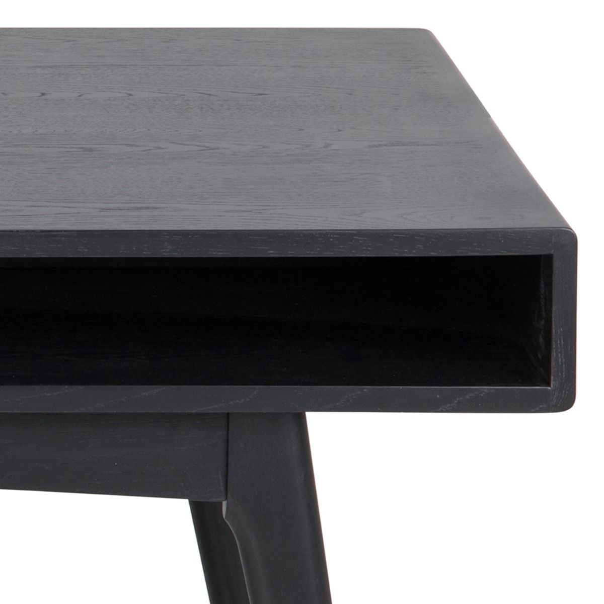 Marte Coffee Table With Open Shelf In Black - Price Crash Furniture