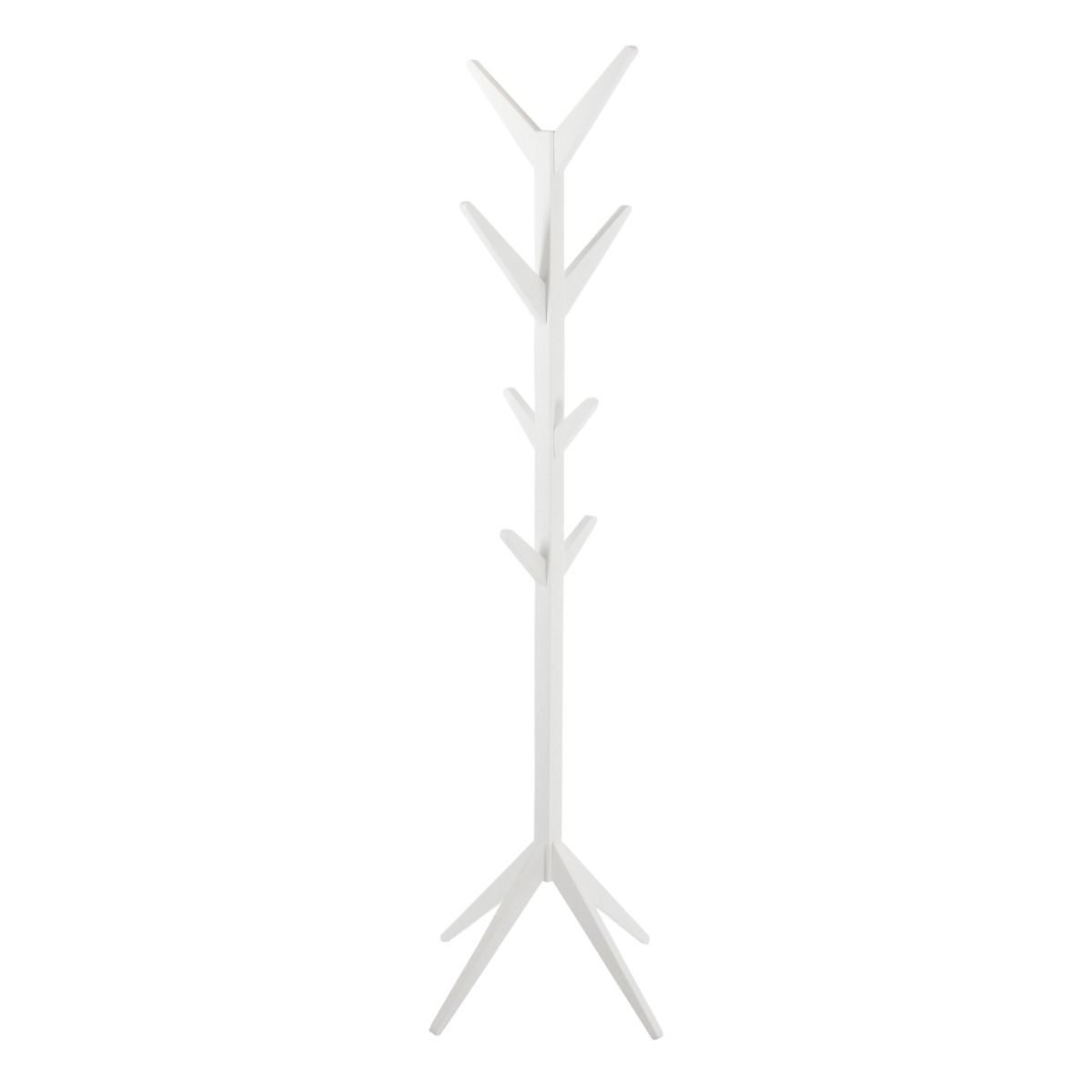 Ascot Modern Standing Coat Hanger In White - Price Crash Furniture