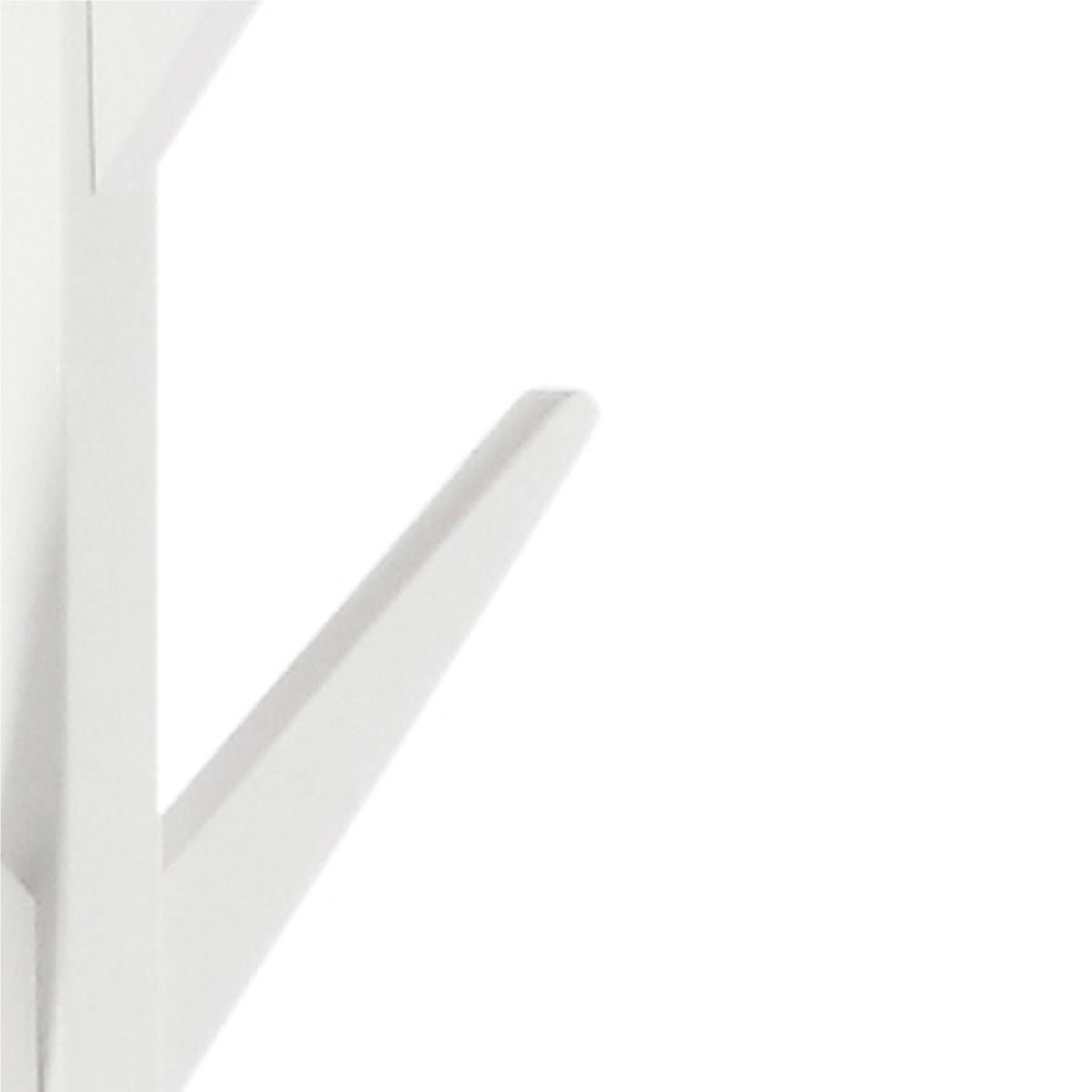 Ascot Modern Standing Coat Hanger In White - Price Crash Furniture